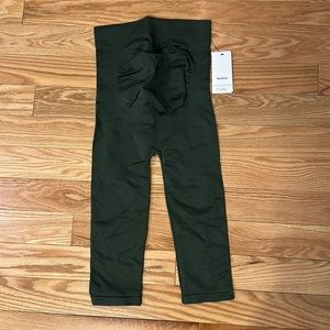 Dark green maternity leggings